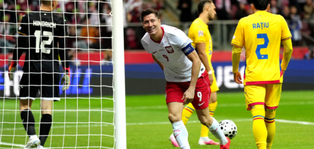 بولندا تتفوق على رومانيا بسداسية مروعة في دوري الأمم الأوروبية